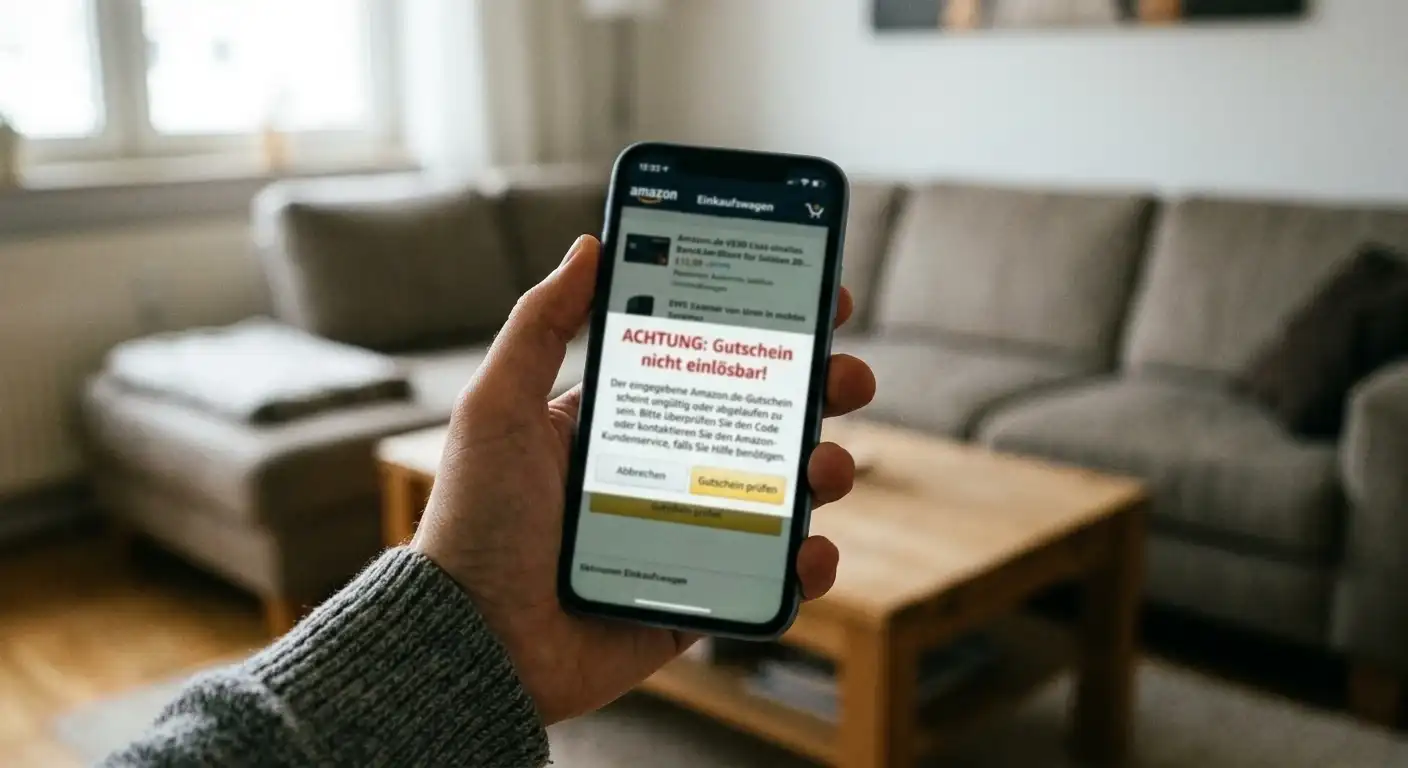 Amazon Gutschein Warnung
