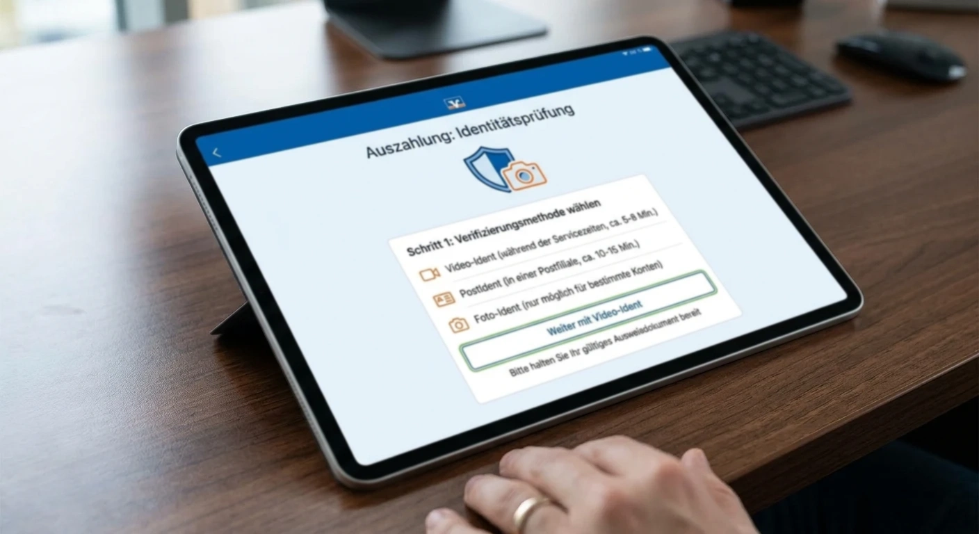 Auszahlung Identitaetspruefung