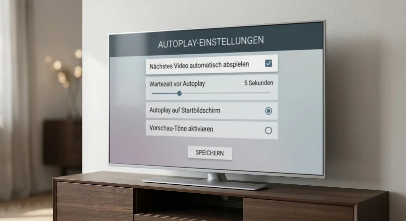 Autoplay Einstellungen Menu