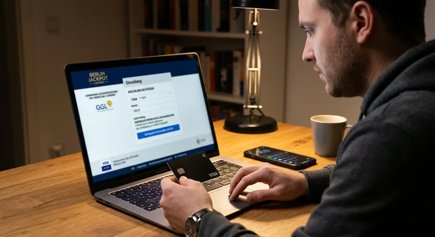 Visa-Zahlung im GGL-lizenzierten Online-Casino mit Prüfung von Lizenz und Limit