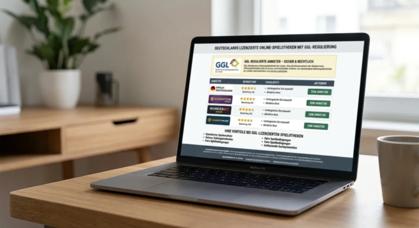 Deutschlands lizenzierte Online-Spielotheken mit GGL-Regulierung