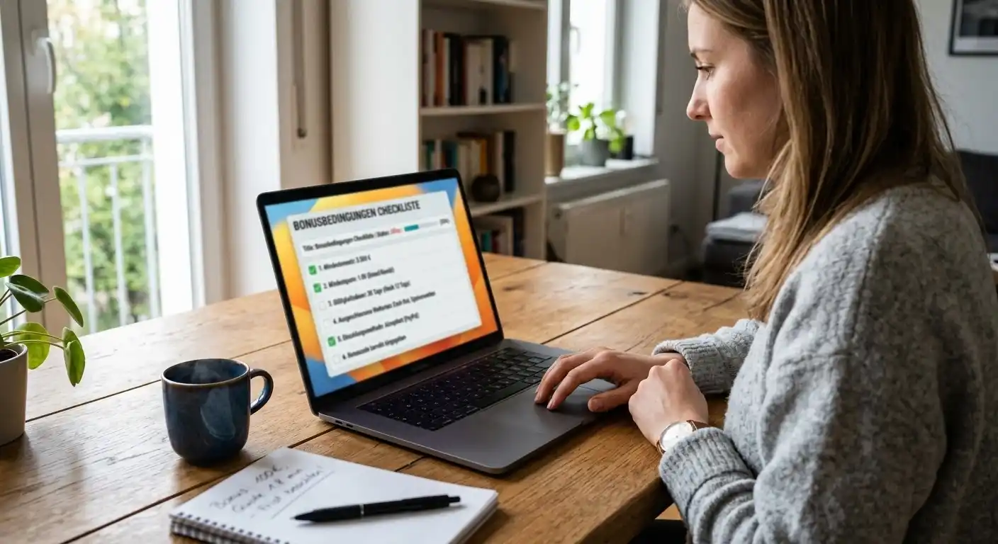 Bonusbedingungen Checkliste