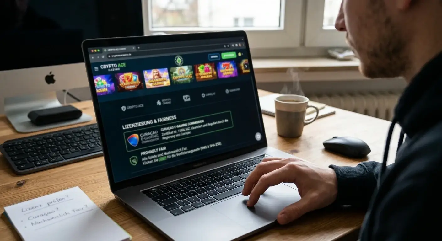 Prüfung von Lizenz und Fairness eines Crypto Casinos vor der Einzahlung