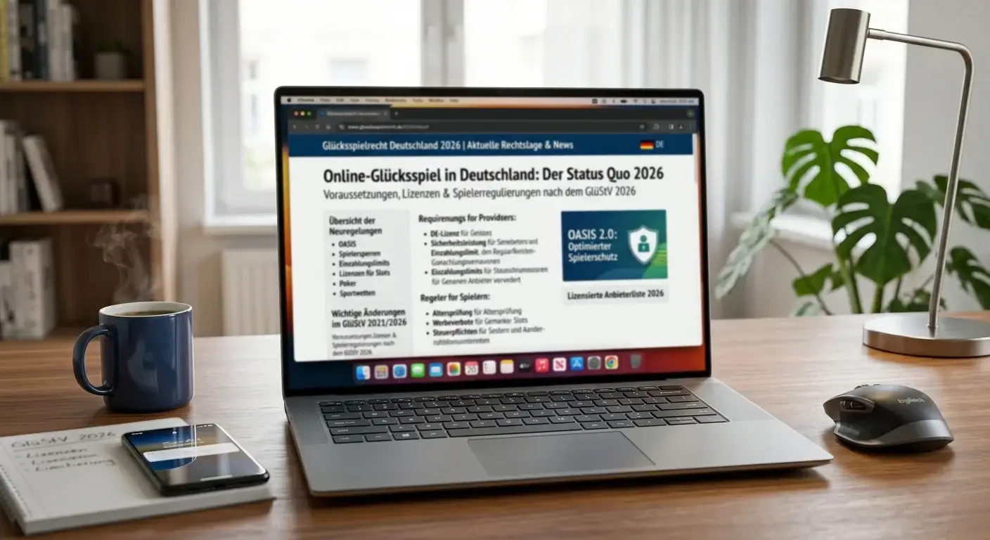 Rechtslage für Online-Glücksspiel in Deutschland 2026