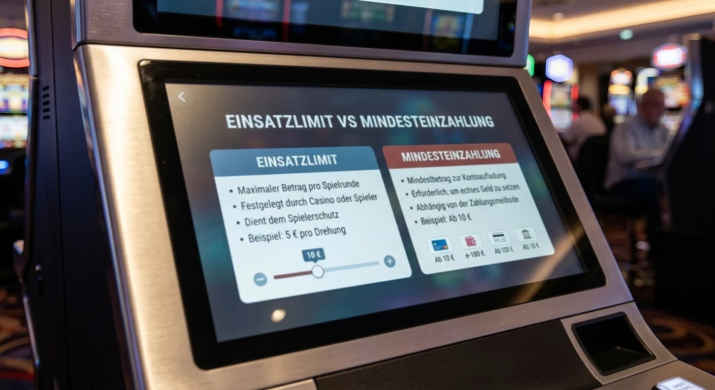 Einsatzlimit vs Mindesteinzahlung Casino
