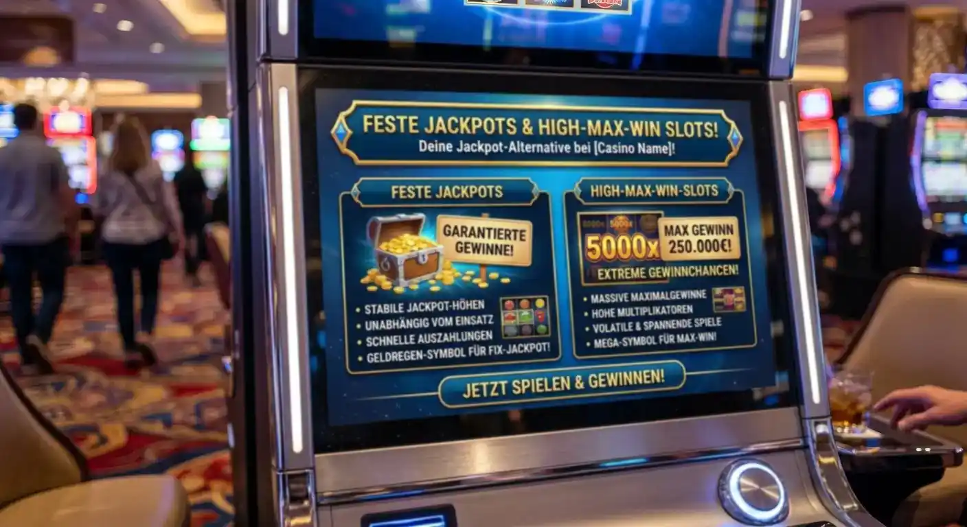Fixe Jackpots und High-Max-Win-Spielautomaten als Jackpot-Alternative