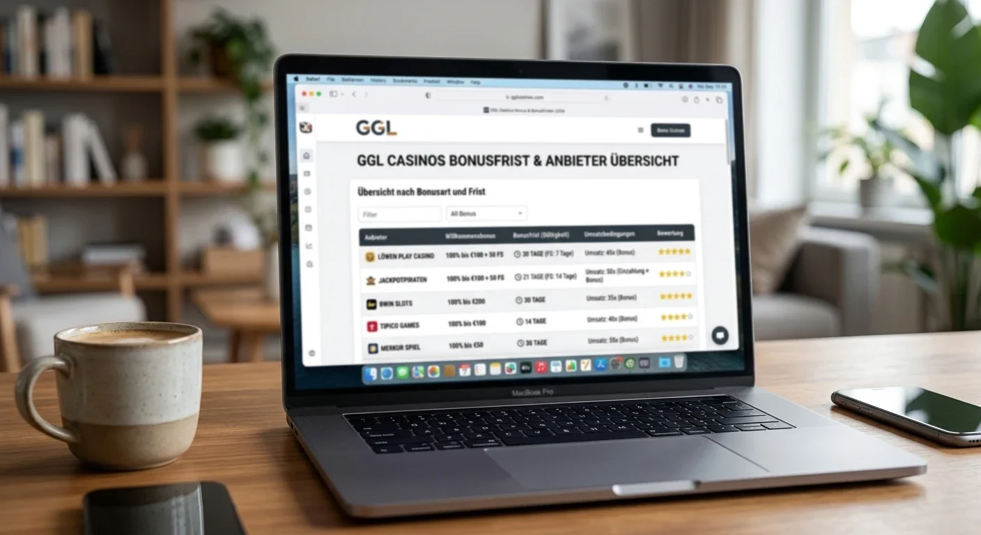 Ggl Casinos Bonusfrist Anbieter Uebersicht