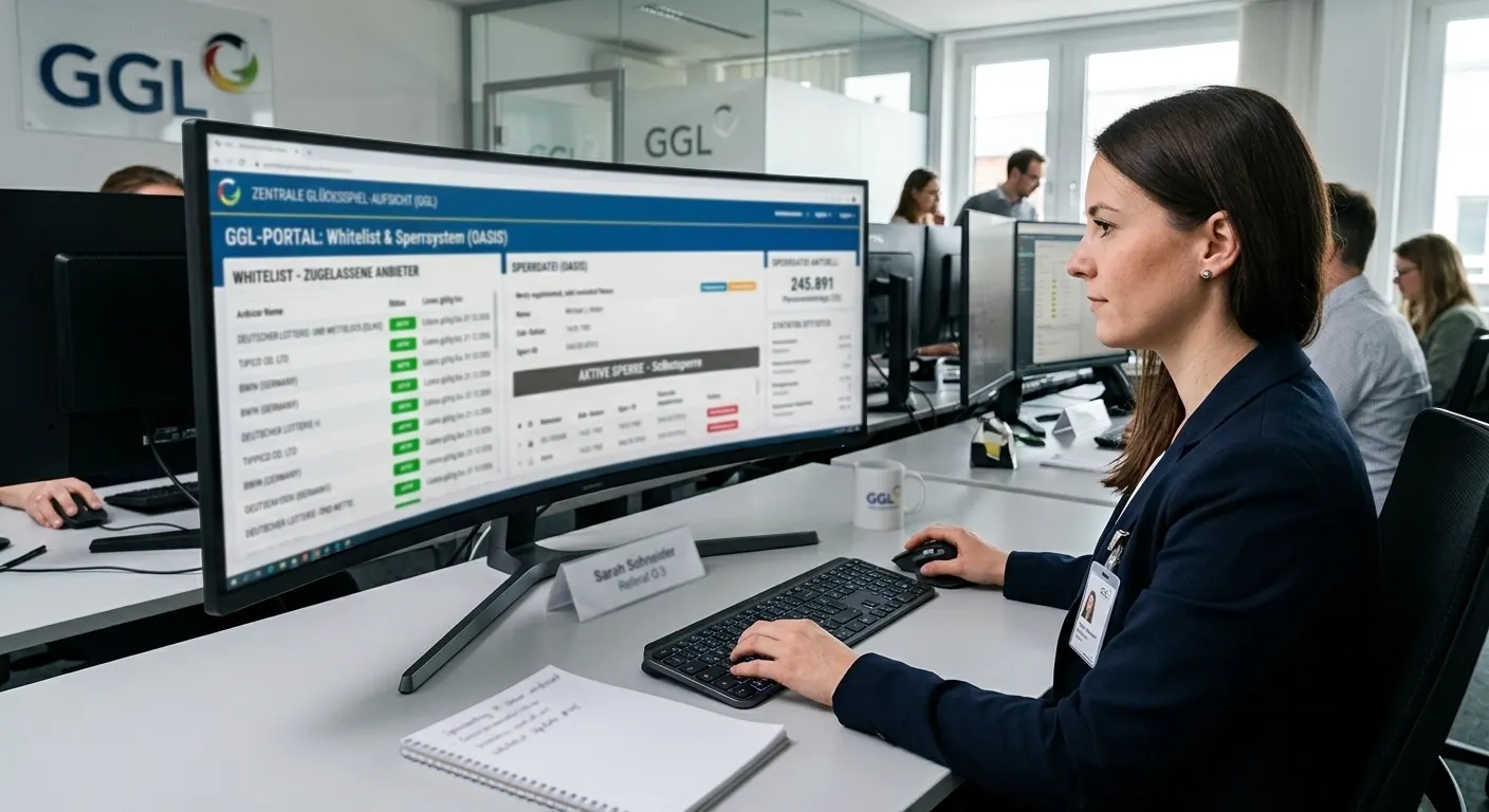 Zentrale Aufsicht des deutschen Glücksspielmarkts mit Whitelist und Sperrdatei