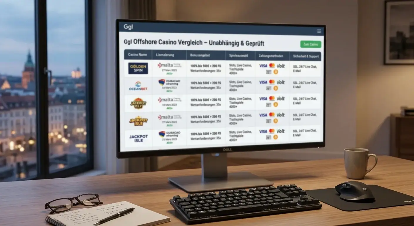 Ggl Offshore Casino Vergleich Tabelle