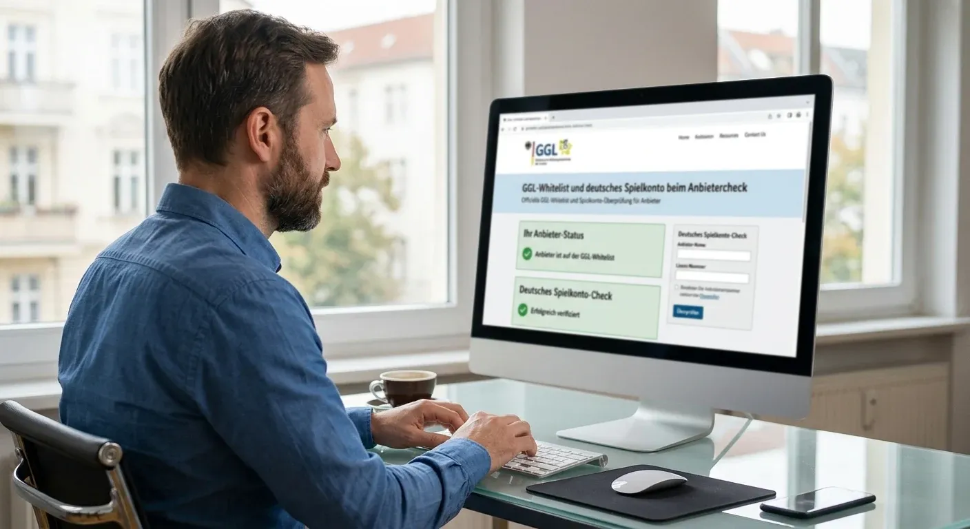 GGL-Whitelist und deutsches Spielkonto beim Anbietercheck