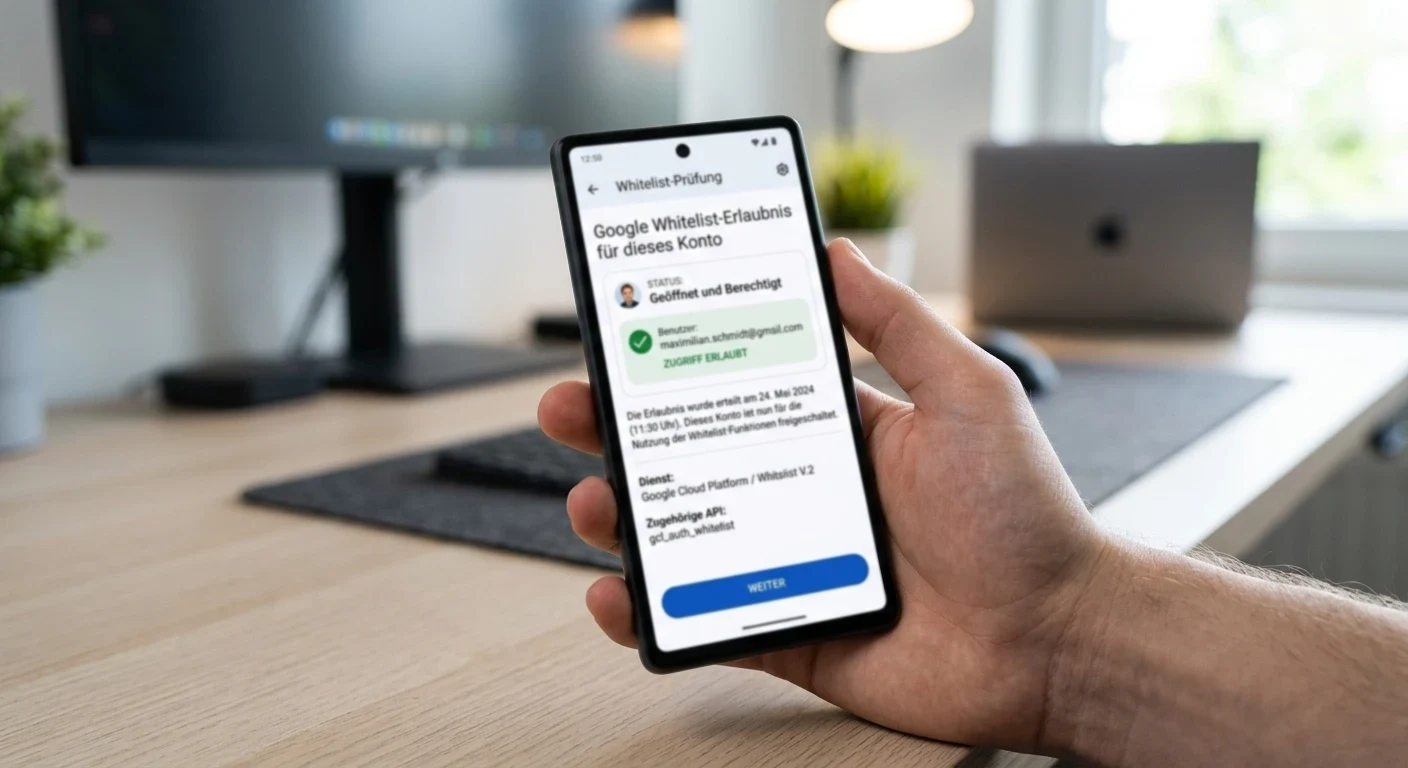 Ggl Whitelist Erlaubnis Pruefen