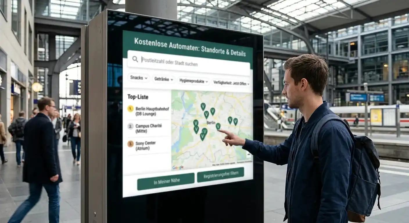 Gratis Automaten Anlaufstellen Vergleich
