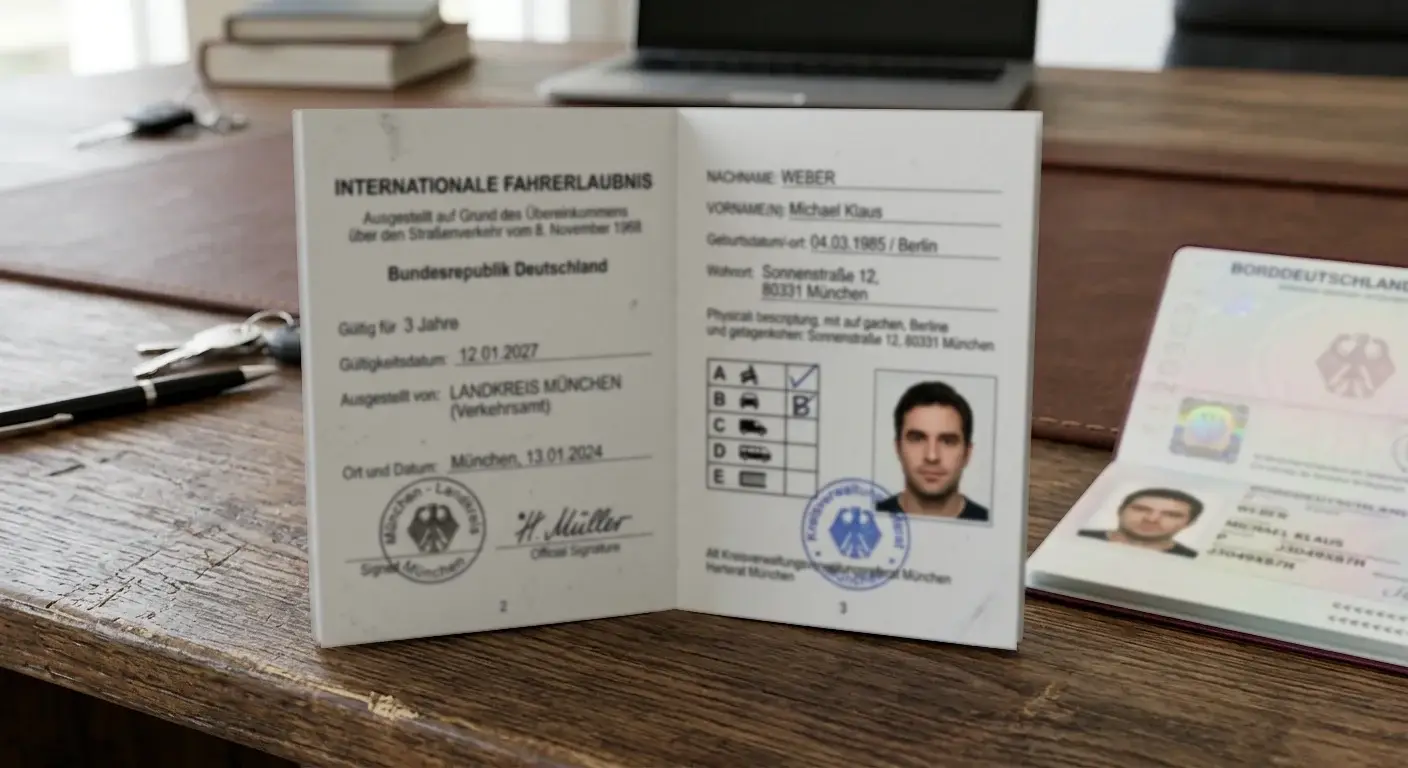 Internationale Lizenz Dokument
