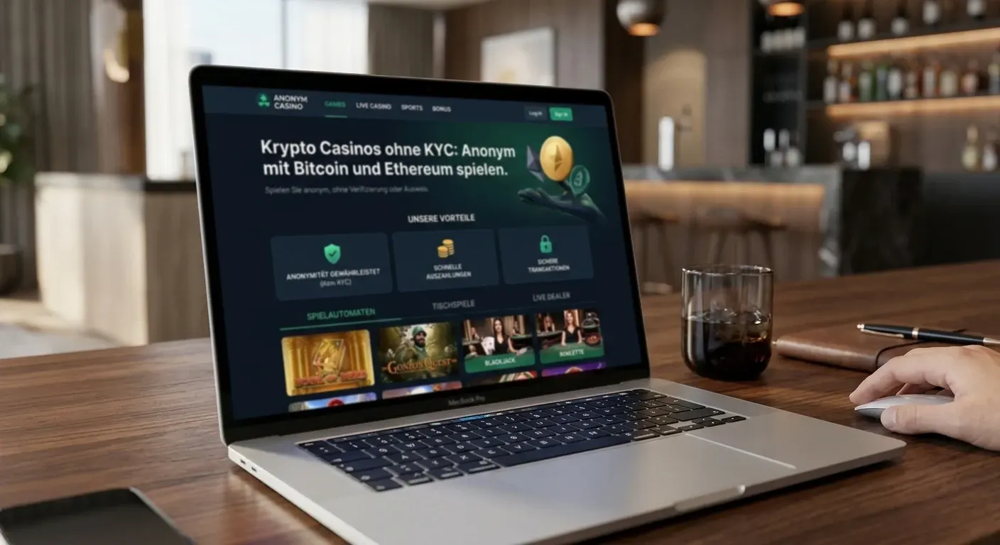 Krypto Casinos ohne KYC mit Bitcoin und Ethereum anonym spielen