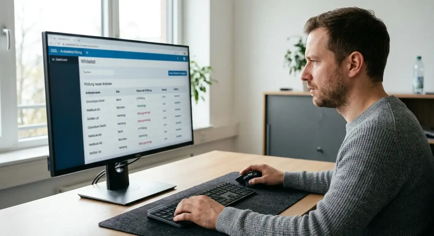 Prüfung neuer Anbieter in der GGL-Whitelist