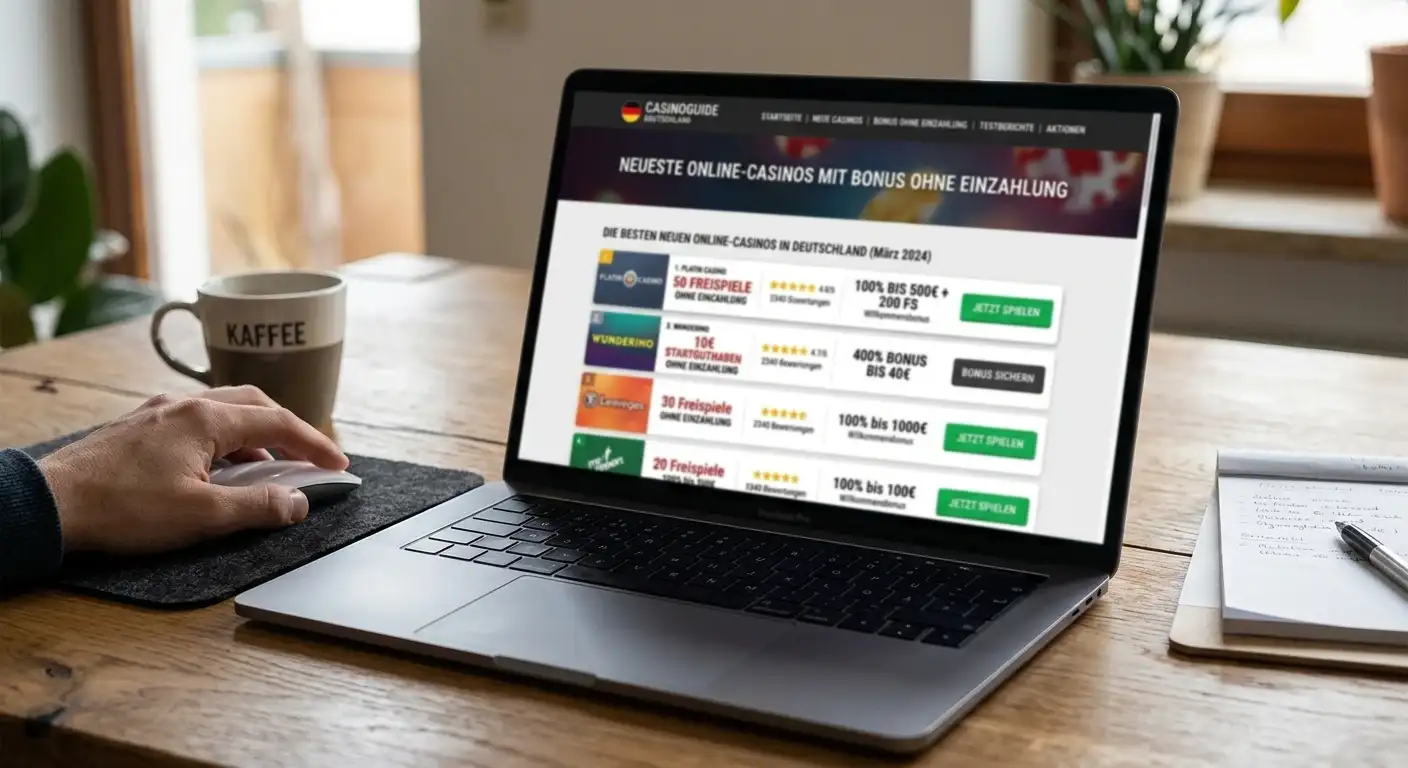 Neueste Online-Casinos mit Bonus ohne Einzahlung