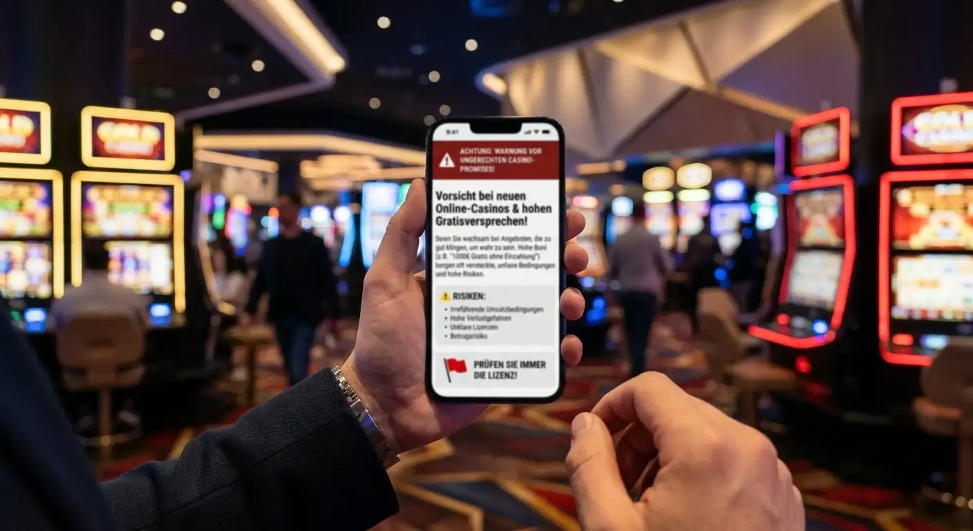 Warnzeichen bei neuen Casinos und hohen Gratisversprechen