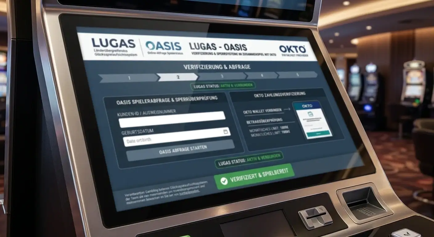 Verifizierung und Sperrsysteme LUGAS OASIS im Zusammenspiel mit OKTO