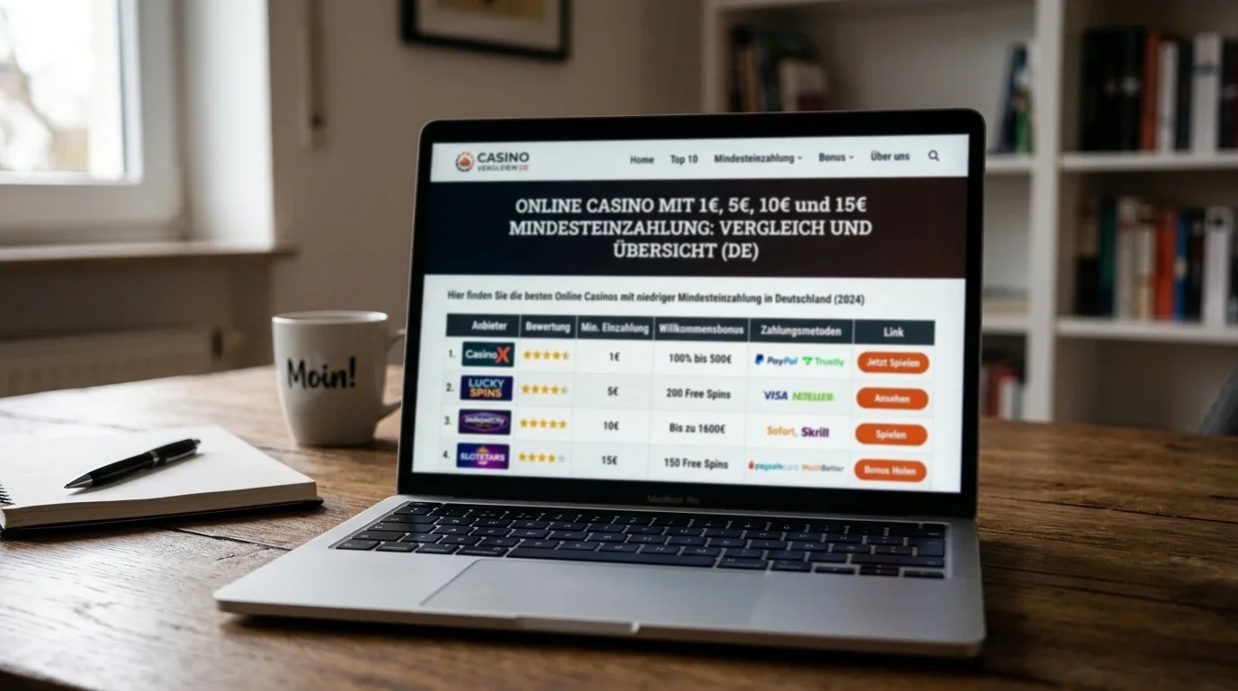 Online Casino Mit 1 5 10 Und 15 Mindesteinzahlung Anbieter Vergleich