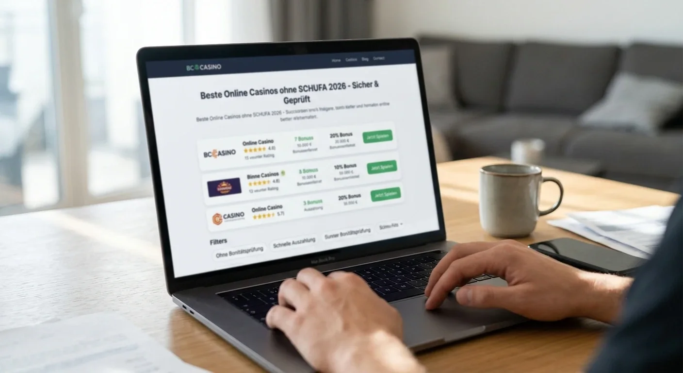 Online Casinos ohne SCHUFA Auskunft und Bonitaetspruefung 2026