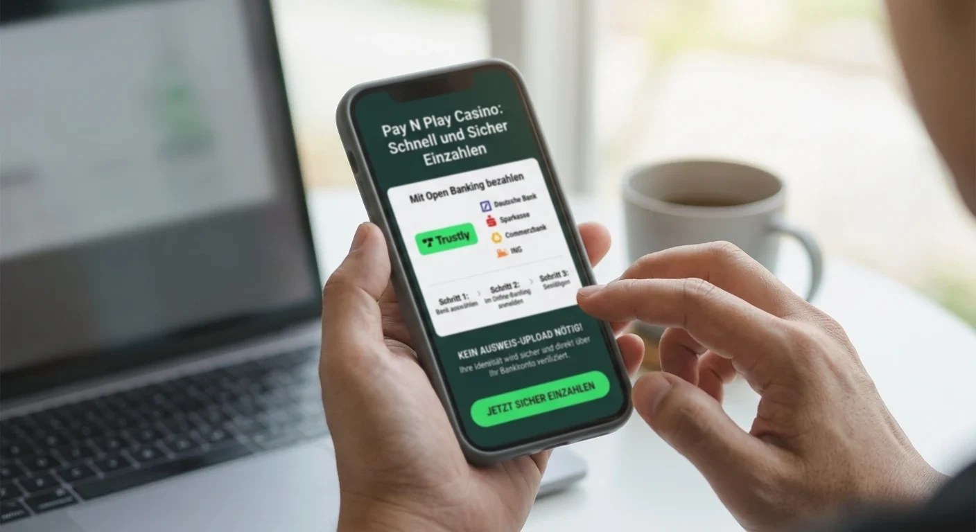Pay N Play Verfahren ueber Trustly und Open Banking ohne Ausweis Upload