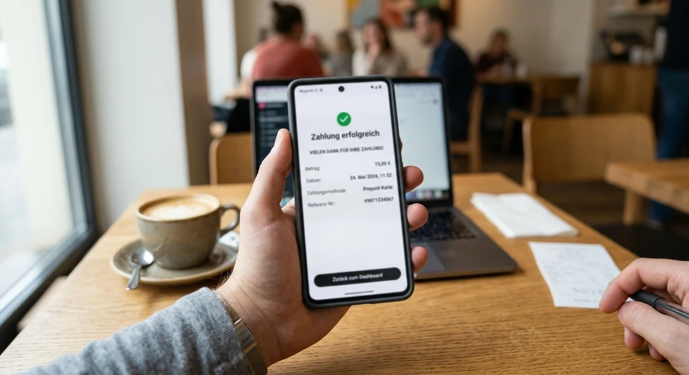 Dokumentation einer abgeschlossenen Prepaid-Zahlung