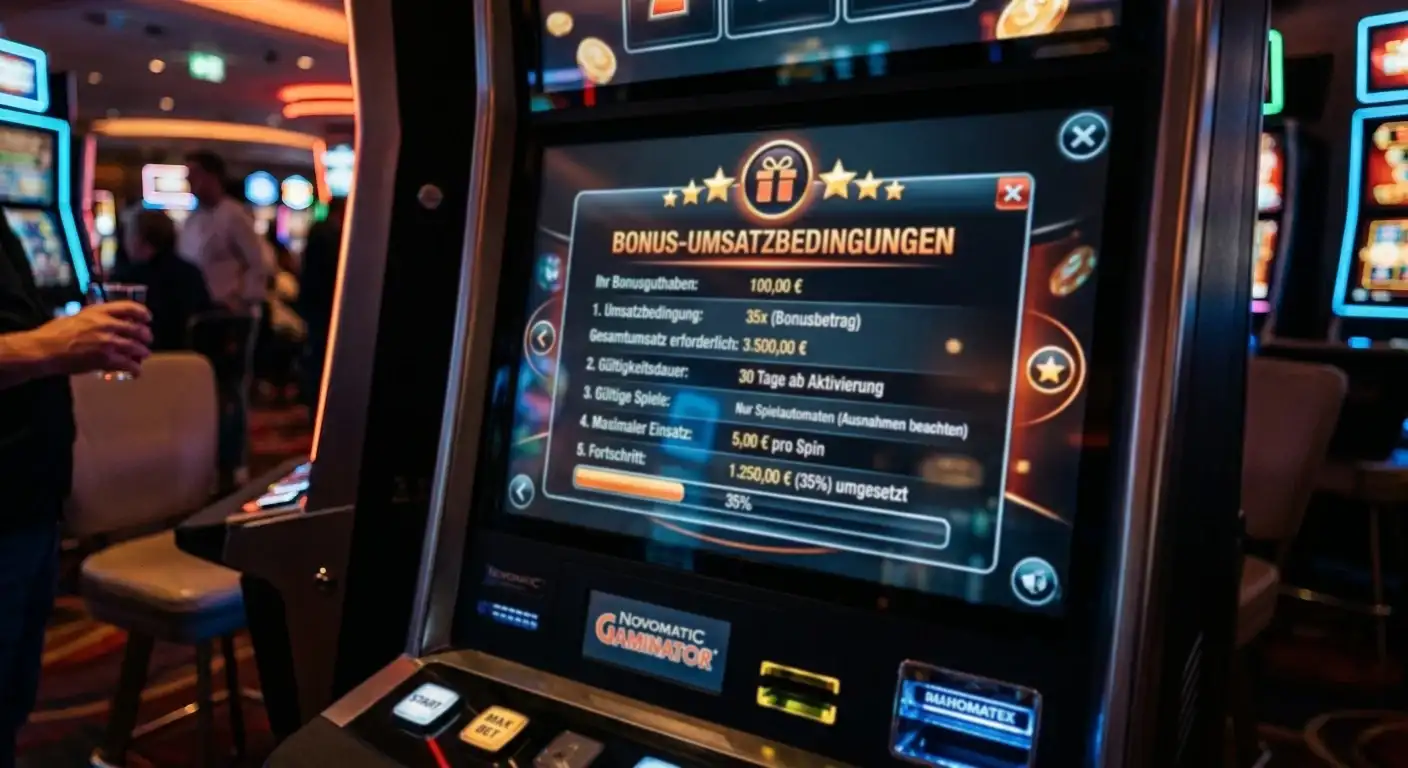 Spielautomaten Bonus Umsatzbedingungen