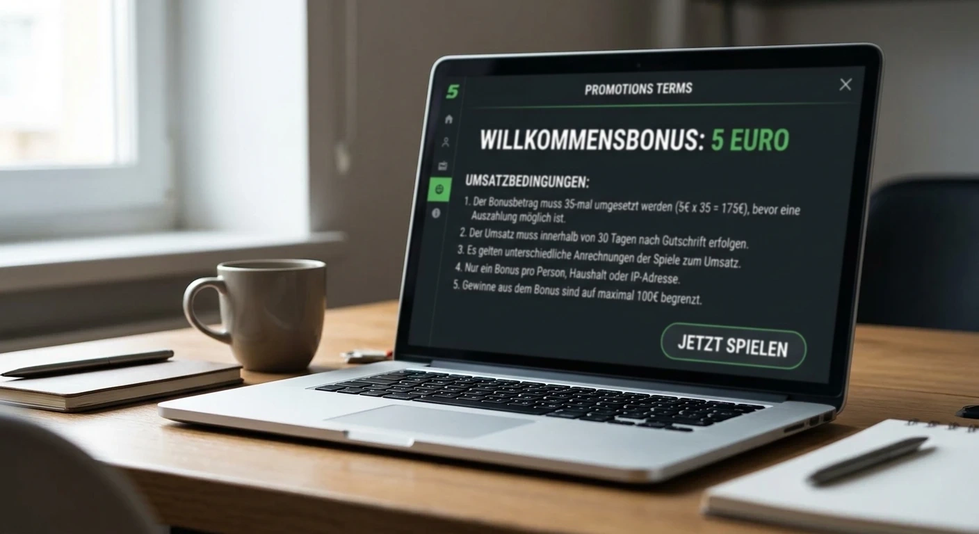 Umsatzbedingungen 5 Euro Bonus