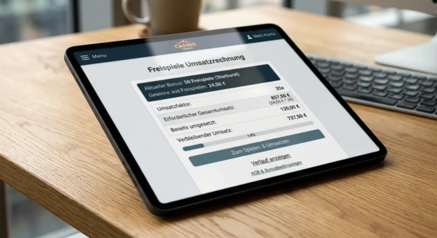 Umsatzbedingungen Freispiele Rechnung