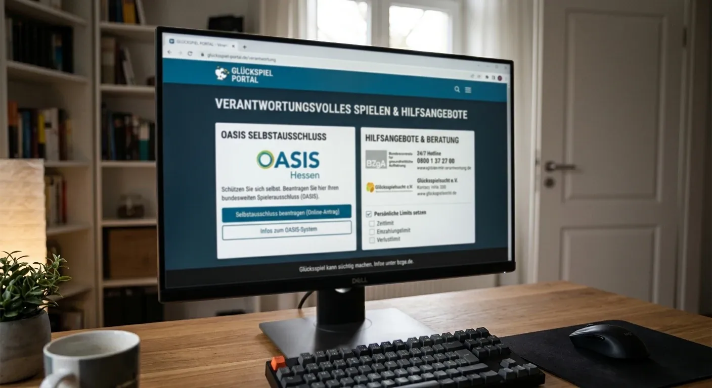 OASIS Selbstausschluss und verantwortungsvolles Spielen Hilfsangebote