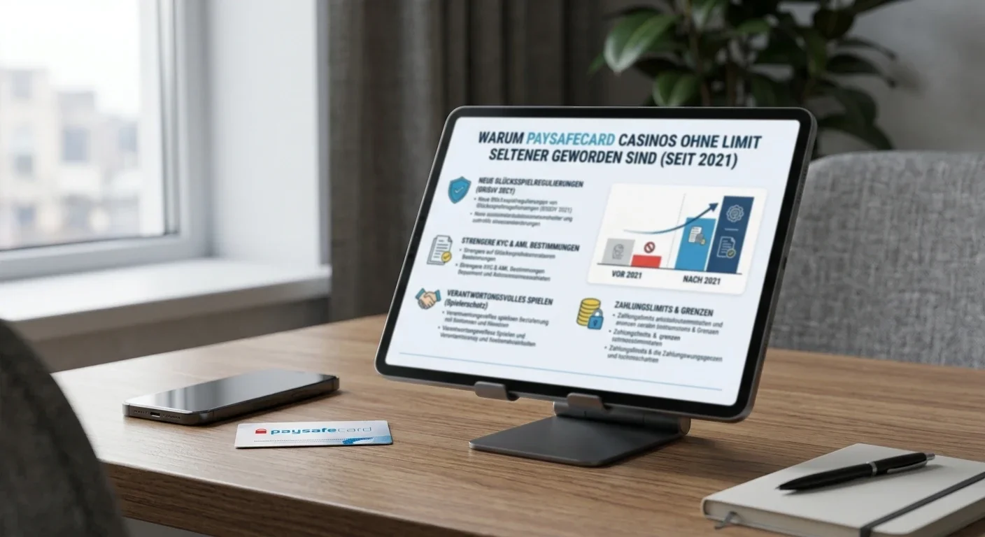 Warum Paysafecard Casinos ohne Limit seltener geworden sind seit 2021