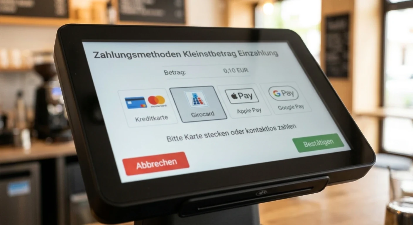 Zahlungsmethoden Kleinstbetrag Einzahlung